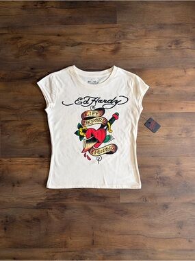 SOLD Ed Hardy Logo Graphic Tee